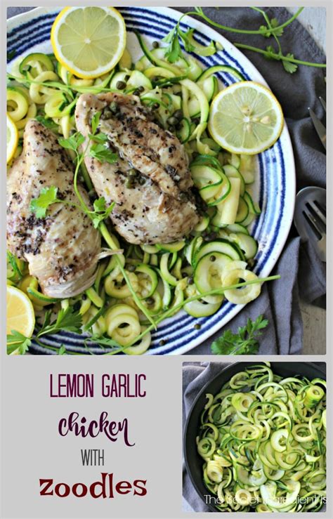 lemon-garlic-chicken-with-zoodles-the-secret image