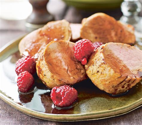 pork-tenderloin-with-balsamic-raspberries image