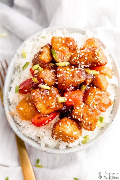 sweet-and-sour-tofu-recipe-vegan-jessica-in-the-kitchen image