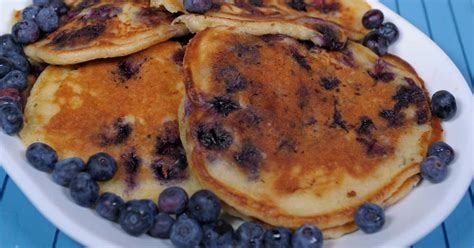 blueberry-buttermilk-pancakes-light-and-fluffy image