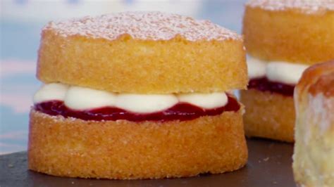 mini-victoria-sponge-cakes-recipe-british-recipes-pbs image