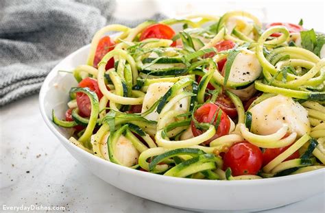zucchini-noodle-caprese-salad-recipe-everyday-dishes image