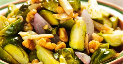 garlic-roasted-brussels-sprouts-with-onions-walnuts image