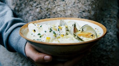 clam-and-cod-chowder-recipe-bon-apptit image