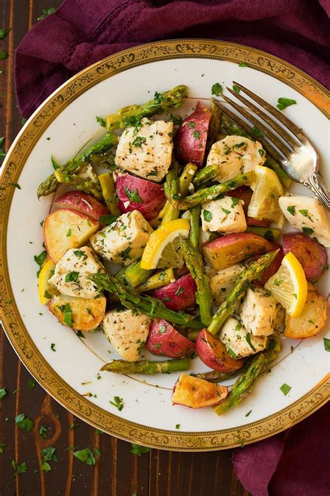 lemon-chicken-asparagus-and-potato-sheet-pan-dinner image