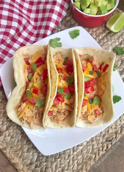 creamy-crockpot-chicken-tacos-the-lazy-dish image