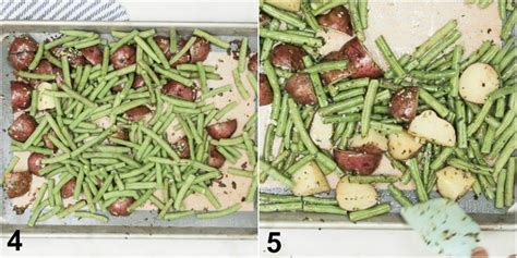 garlic-herb-roasted-potatoes-and-green-beans image
