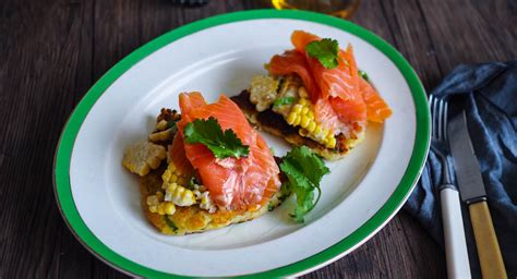 scottish-potato-scones-smoked-salmon-fresh-corn image