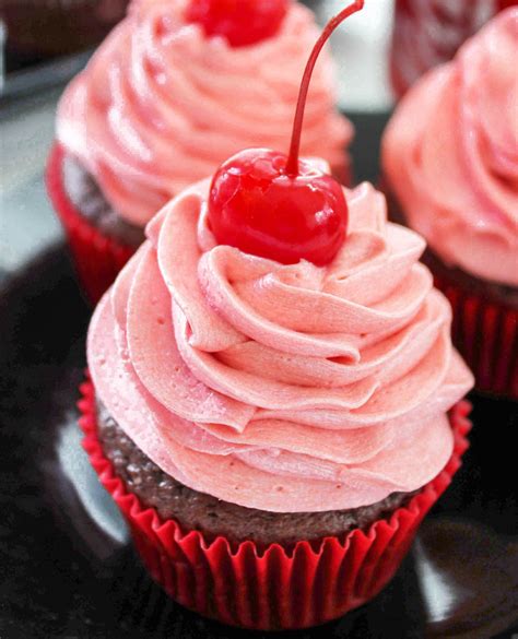 cherry-cupcake-with-cherry-coke-buttercream-baking image