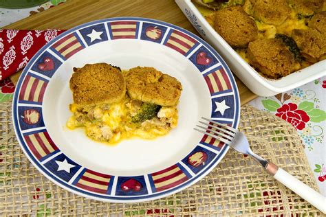 cheesy-chicken-and-broccoli-cobbler-dj-foodie image