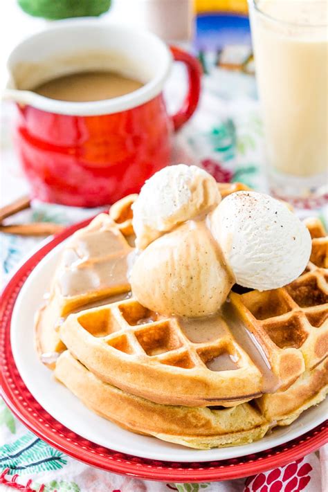 eggnog-waffles-recipe-for-holiday-brunch-sugar image