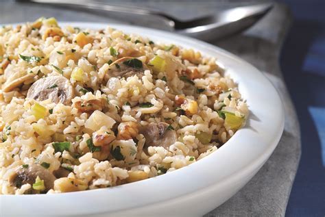 easy-brown-rice-pilaf-with-mushrooms-minute-rice image