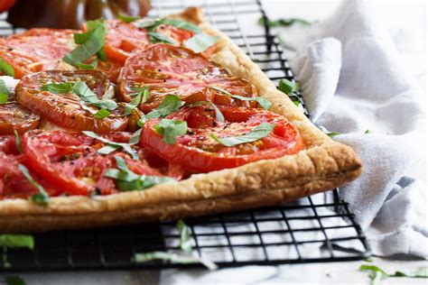 easy-tomato-ricotta-tart-seasons-and-suppers image