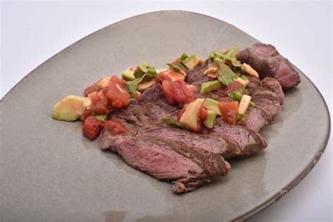 cumin-rubbed-steaks-with-avocado-salsa-verde image
