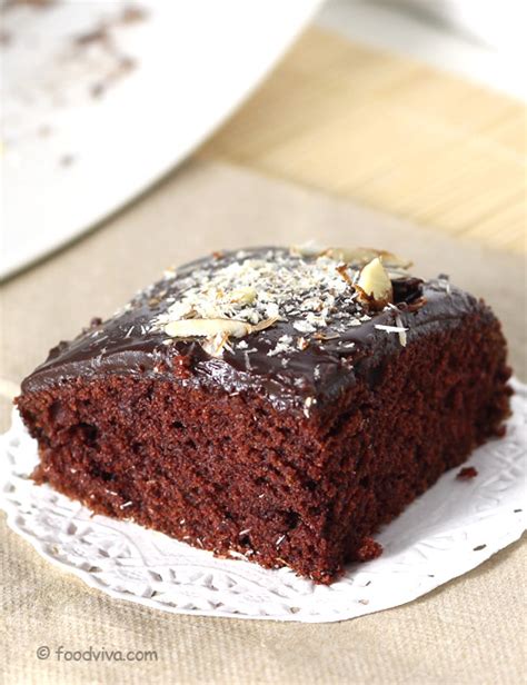 chocolate-cake-recipe-eggless-with-step-by-step-photos image