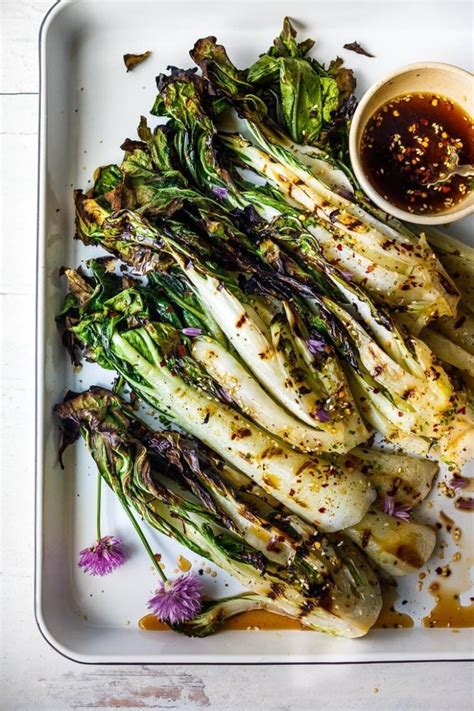 grilled-bok-choy-with-ponzu-sauce image