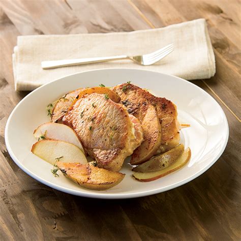feta-stuffed-pork-chops-with-pears-farm-flavor image