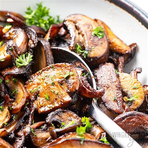 sauteed-mushrooms-in-garlic-butter-wholesome-yum image