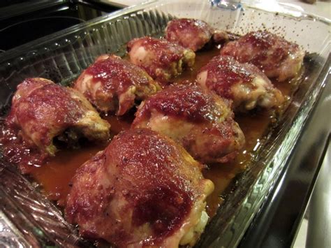 sweet-and-tangy-oven-baked-bbq-chicken-thighs image