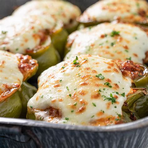 keto-lasagna-stuffed-peppers-low-carb image