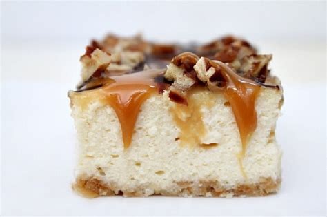 caramel-pecan-cheesecake-bars-recipe-girl image