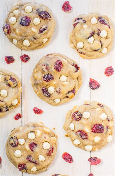 soft-and-chewy-cranberry-white-chocolate-chip-cookies image