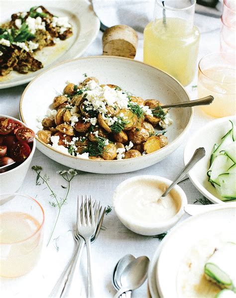 salt-and-vinegar-roasted-potatoes-with-feta-and-dill image