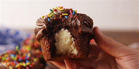 cheesecake-stuffed-cupcakes-delish image