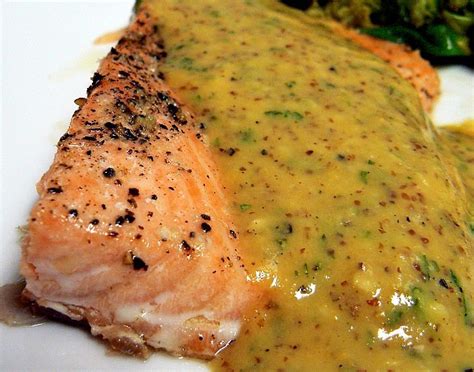 honey-mustard-salmon-recipes-and-nutrition-information-chart image