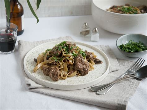 tagliatelle-with-beef-and-creamy-pepper-sauce image
