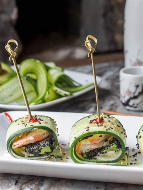 avocado-cucumber-roll-with-shrimp-and-wasabi-aioli image