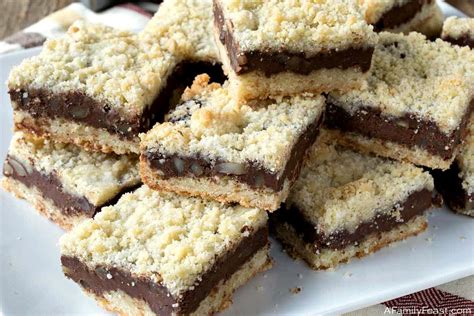 chocolate-almond-crumb-bars-a-family-feast image