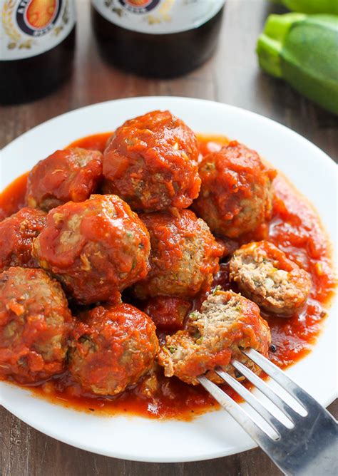 baked-turkey-zucchini-meatballs-baker-by-nature image
