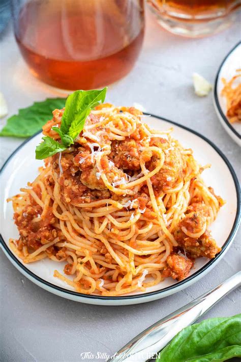 meat-sauce-with-easy-homemade-ground-turkey-sausage image