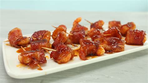 spicy-sweet-bacon-wrapped-shrimp-recipe-myrecipes image