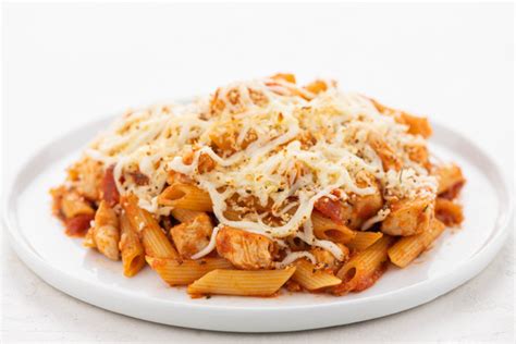three-cheese-chicken-penne-bake-recipe-home-chef image