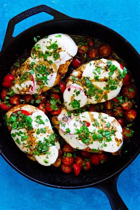 super-easy-one-skillet-caprese-chicken-with-balsamic image
