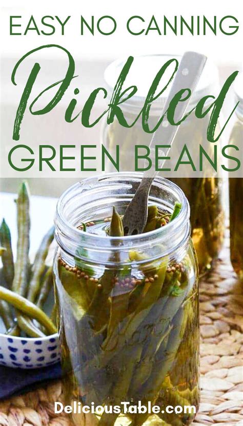 pickled-green-beans-no-canning-dilly-delicious-table image