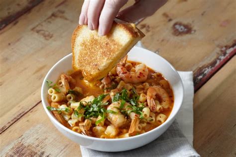 spicy-tomato-and-shrimp-soup-kitchn image