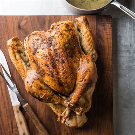 easy-herb-roasted-turkey-with-gravy-americas-test image