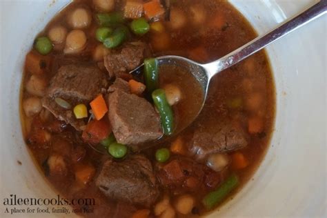 pressure-cooker-vegetable-beef-soup-aileen-cooks image