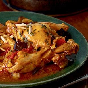 moroccan-chicken-with-eggplant-tomatoes-and-almonds image