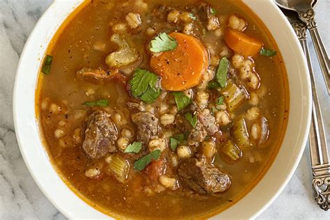 beef-barley-soup-recipe-easy-hearty-the-kitchn image
