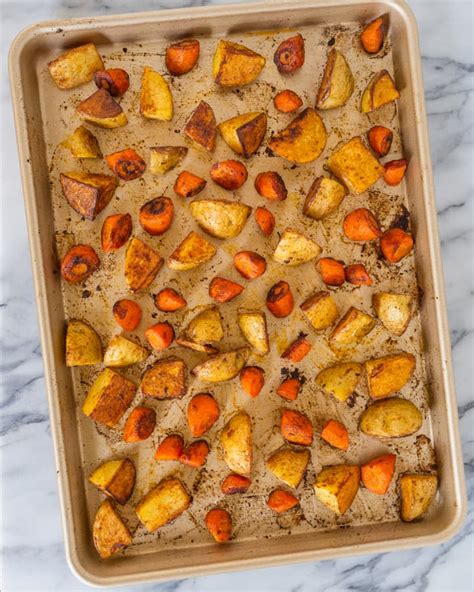 roasted-potatoes-and-carrots-easy-one-pan-kitchn image