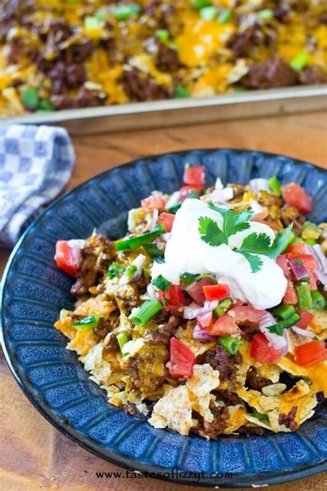 tortilla-chip-mexican-pizza-baked-nachos-tastes-of-lizzy-t image