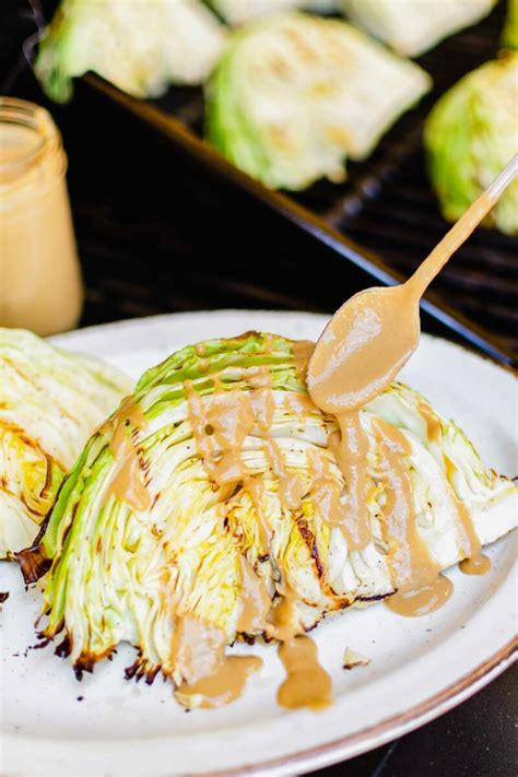 grilled-cabbage-with-tahini-soy-drizzle-grilled-cabbage image