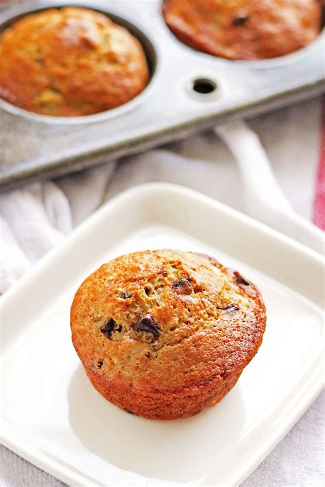 chocolate-chip-banana-nut-muffins-it-bakes-me-happy image