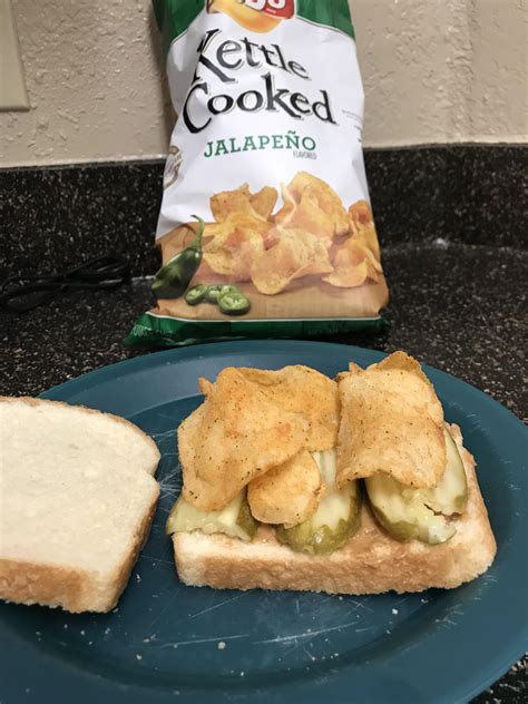 peanut-butter-pickle-and-potato-chip-sandwich image