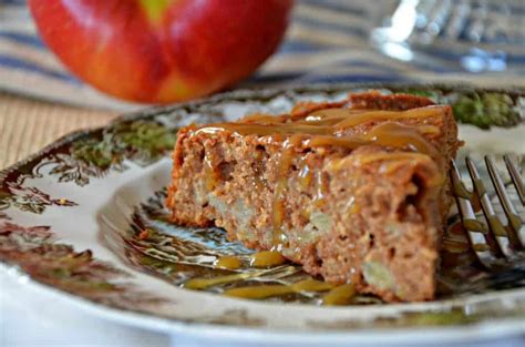 chunky-apple-spice-cake-with-vanilla-butter-sauce image