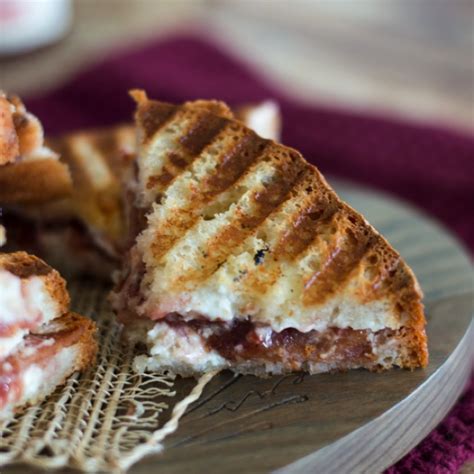 strawberry-goat-cheese-and-bacon-panini image